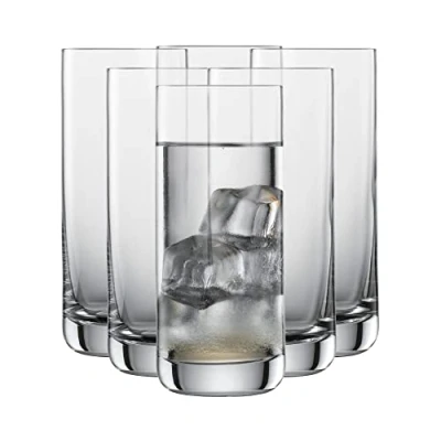 Abbildung von SCHOTT ZWIESEL Longdrinkglas Simple (6er Set), geradlinige Trinkgläser für Longdrinks, spülmaschinenfeste Tritan Kristallgläser, Made in Germany (Art. Nr. 123665)