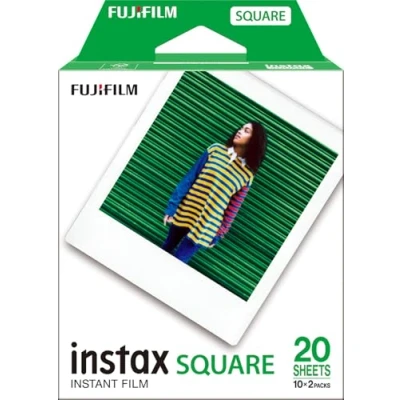 Abbildung von INSTAX Square ISO 800 Film with White Border, 2 X 10 Shot Pack