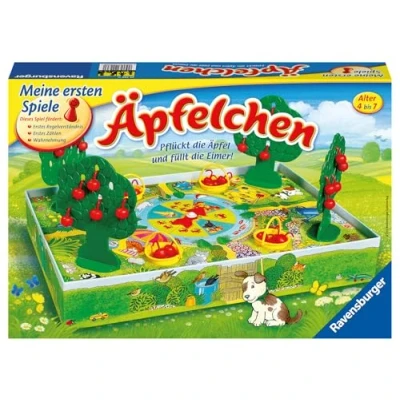 Abbildung von Ravensburger 22236 Äpfelchen Sammelspiel für Kinder, Äpfel pflücken 2 4 Spieler ab 7 Jahren, Yellow
