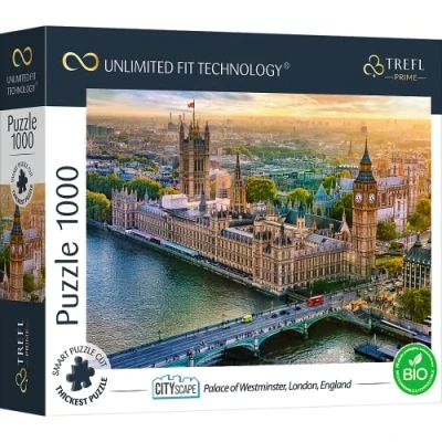 Abbildung von Trefl 10705 1000 Elemente, Dickster Karton, Bio, Unterhaltung für Erwachsene und Kinder ab 12 Jahren, Puzzle Cityscape: Palace of Westminster, London, England