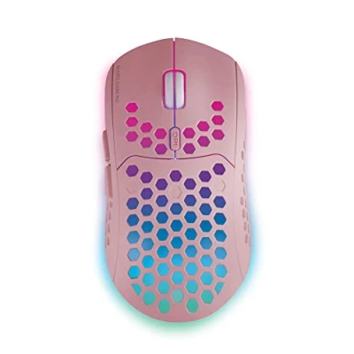 Abbildung von MARSGAMING Mars Gaming MMW3P, Kabellose Maus, RGB Flow, Ultraleicht 79g, 3200DPI, Rosa