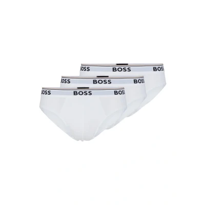 Abbildung von BOSS Brief Power 3 PACK Slip, Herren, Größe: Large, White