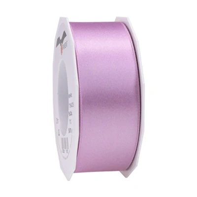 Abbildung von PRÄSENT C.E. Pattberg Satin lila, 25 m Satinband zum Einpacken von Geschenken, 40 mm Breite, Geschenkband Dekorieren &amp; Basteln, Dekoband, Anlass