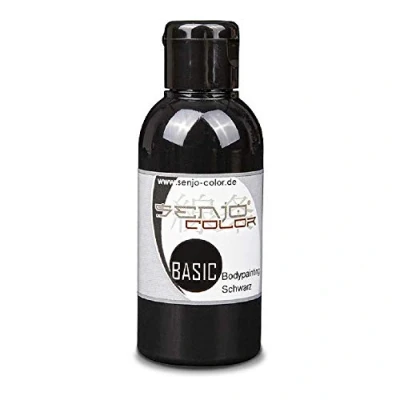 Abbildung von Bodypainting Farben Senjo Color Basic 75ml Hellblau I Gesichts &amp; Körperfarbe Karneval, Fasching Pinsel Airbrush Farbe