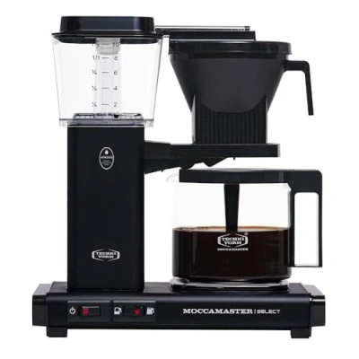Abbildung von Moccamaster KBG Select, Kaffeemaschine, Filtermaschine Kaffee, Retro, Matt Black, 1.25L