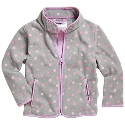 Abbildung von Playshoes DOTS Fleecejacke für Kinder, Größe: 116, Grey
