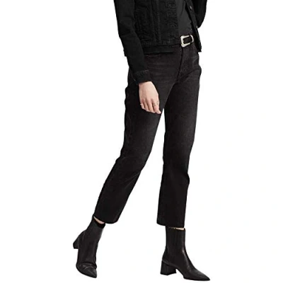 Abbildung von Levi&#039;s Damen 501® Crop Jeans,Black Heart,33W / 28L