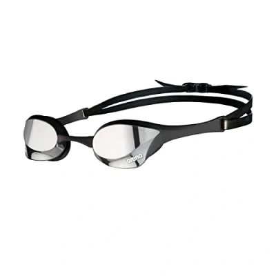Abbildung von arena Cobra Ultra Swipe Mirror Unisex Race Schwimmbrille für Erwachsene, Taucherbrille mit Gebogenen Spiegelgläsern, Anti Beschlag, UV Schutz, 5 Austauschbare Nasenstege
