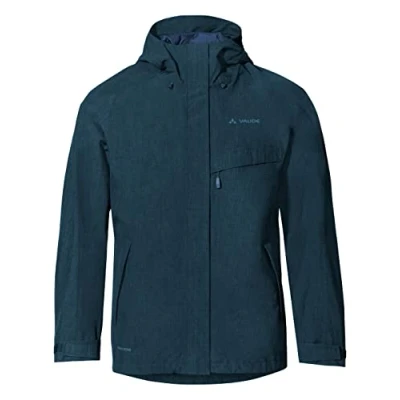 Abbildung von Vaude Rosemoor Regenjacke / wasserabweisende Jacke, Herren, Größe: Small, Dark sea