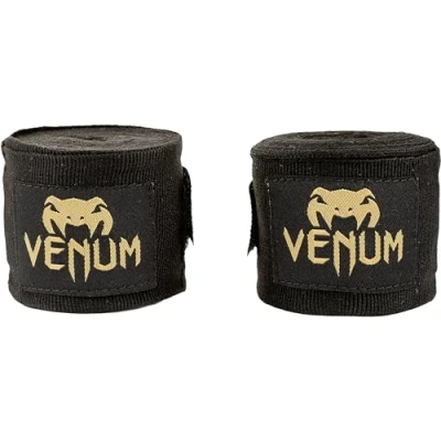 Abbildung von Venum Kontakt Boxbandagen Schwarz/Gold 4 M