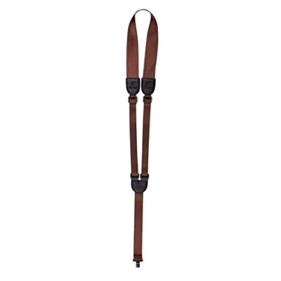 Abbildung von Ortega Guitars Schallloch Gitarrengurt Verstellbar für Akustik Gitarre Nylon Straps Hook Series Nylon, Braun (OGSHK BR)