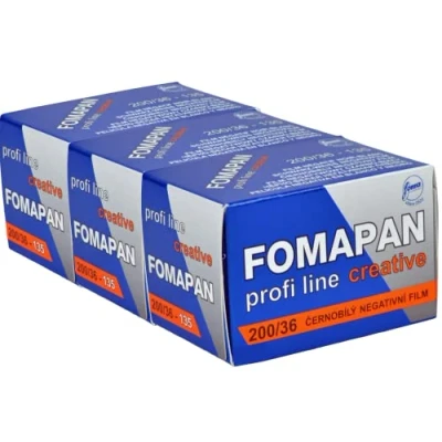 Abbildung von Foma 3er Pack FOMAPAN Creative 200 135/36 SCHWARZ/WEIß Kleinbildfilm, FO11331 3