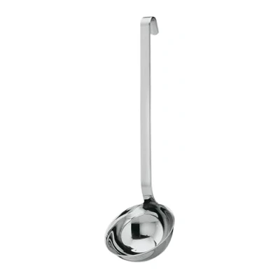 Abbildung von RÖSLE Haken Schöpflöffel, Hochwertige Schöpfkelle mit Hakengriff, Edelstahl 18/10, 7 cm, Silber