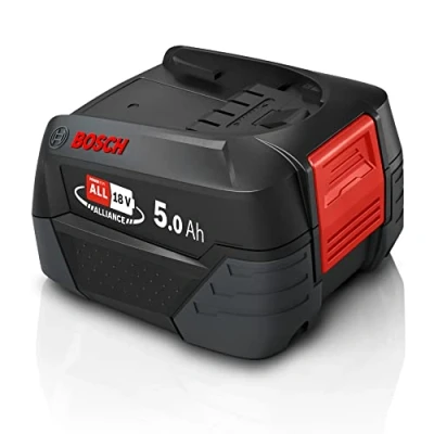 Abbildung von Bosch Wechselakku Power for All 18V 5.0Ah BHZUB1850, geeignet für alle kabellosen Unlimited Akku Staubsauger, extra Lange Laufzeit, hohe Leistung, anspruchsvolle Reinigungen, schwarz