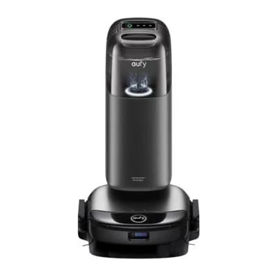 Abbildung von eufy S1 Pro HydroJet Saugroboter mit Wischfunktion, Revolutionäres Reinigungssystem, Ozon 10 in 1 Station, 3D MatrixEye Hinderniserkennung, Always Clean Mop, Auto Lift Mopp, Reinigerdosierung