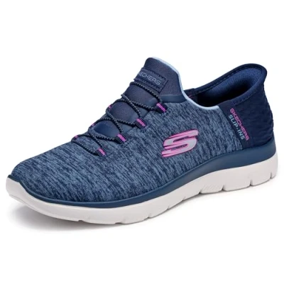 Abbildung von Skechers Damen Summits Dazzling Haze Sneaker, Marineblau, 38.5 EU