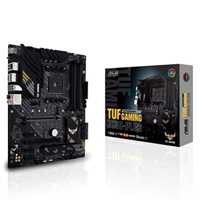 Abbildung von ASUS TUF Gaming B550 Plus Mainboard Sockel AM4 (ATX, Ryzen, PCIe 4.0, 2x M.2, 2Gbit/s Ethernet, SATA 6Gbit/s, USB 3.2 Gen 2 Typ A/C, Aura Sync)