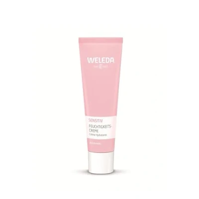 Abbildung von WELEDA Bio Mandel Sensitiv Feuchtigkeitscreme unparfümierte Naturkosmetik Feuchtigkeitspflege Gesichtscreme beruhigt sensible, trockene Haut &amp; sorgt für einen gesunden Teint (1x 30 ml)