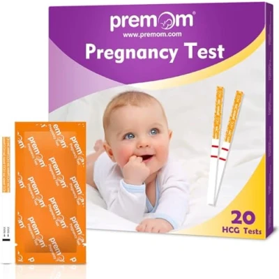 Abbildung von Premom 20 x Schwangerschaftstest Frühtest Ultraempfindliche Frühschwangerschaftstest: Pregnancy Test 10 mIU/ml Testen Sie die Schwangerschaft Tage vor dem Ausbleiben der Periode SST