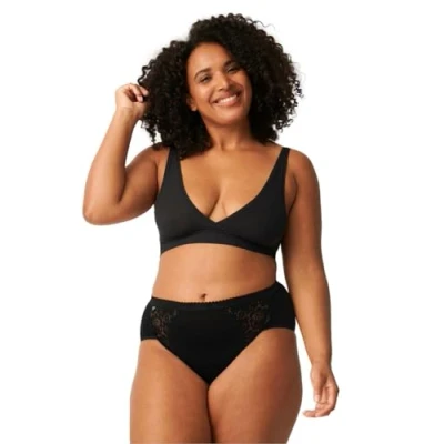 Abbildung von sloggi Damen Chic Midi 4P Slip, Black, 42