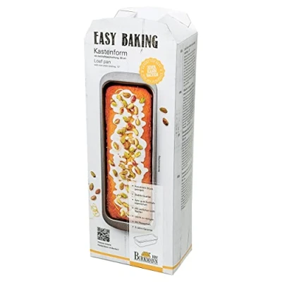 Abbildung von Birkmann, Easy Baking, Kastenform, 30 cm, eckige Backform für Kuchen und Brote, mit extra hohem Rand Antihaftbeschichtung, 881075