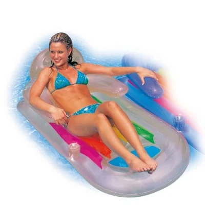 Abbildung von Intex 58802 Luftmatratze, 160 x 85 cm, Weiß/Hellblau, Modelle/Farben Sortiert, 1 Stück.