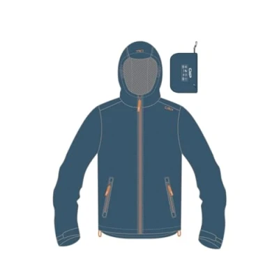 Abbildung von CMP Reißfeste Regenjacke für Kinder mit fester Kapuze Unisex und Jugendliche