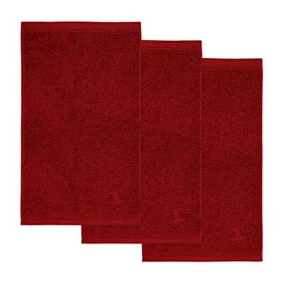 Abbildung von möve Superwuschel Gästetuch 30 x 50 cm aus 100% Baumwolle, ruby 3er Set