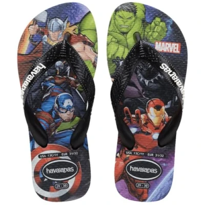 Abbildung von Havaianas Jungen Kids Top Marvel II Flipflop, Black