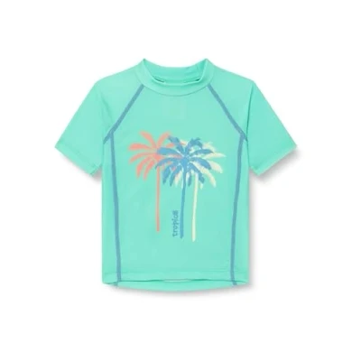 Abbildung von Playshoes UV Schutz Bade Shirt Unisex Kinder Schwimmshirt Badebekleidung, Palmen Mint, 86/92
