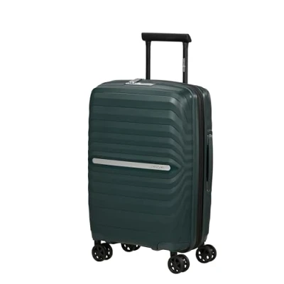 Abbildung von Samsonite Neo Flux Spinner S Slim, Erweiterbarer Handgepäck, 55 cm, 39/45 L, Grün (Jungle Green)
