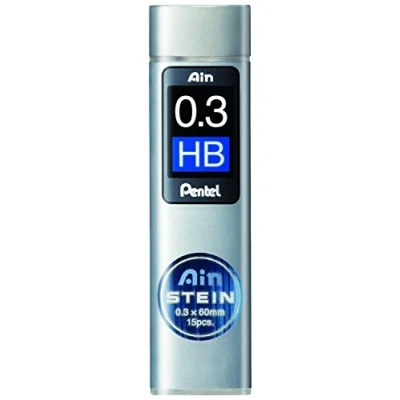 Abbildung von Pentel Ain STEIN C273 Feinmine, 15 Minen je Dose, 0.3 mm, Härtegrad HB (1 Dose)