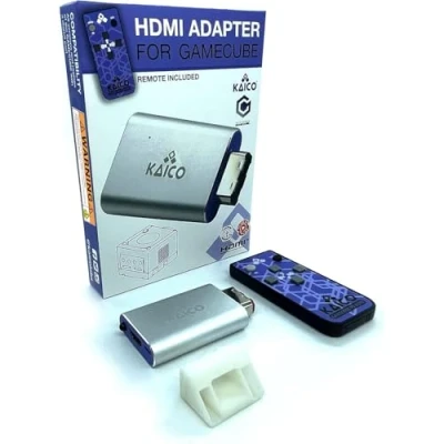 Abbildung von Gamecube HDMI Adapter für Original Nintendo mit GCVideo Software Unterstützt 2 Fach Zeilenverdoppler Fernbedienung im Lieferumfang Einfache Plug &amp; Play Lösung von Kaico