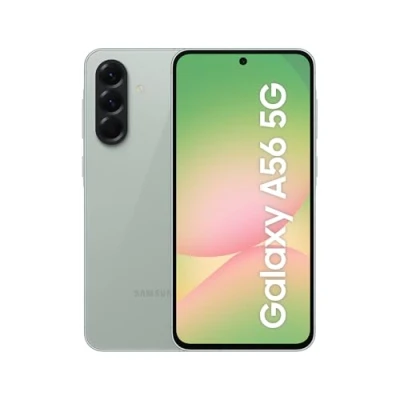 Abbildung von Samsung Galaxy A56 5G AI Smartphone ohne Vertrag, Simlockfreies Handy mit Android, 8 GB RAM, 256 Speicher, 50 MP Kamera, Awesome Olive, 2,5 Jahre Herstellergarantie [Exklusiv auf Amazon]
