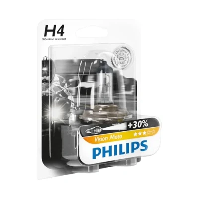Abbildung von Philips 12342PRBW Vision Moto H4 Motorrad Scheinwerferlampe, 1er Blister