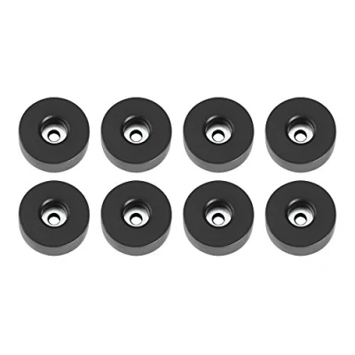 Abbildung von Adam Hall Hardware 4907 M8 AH 8er Set Gummifuß 38 x 15 mm schwarz im Beutel
