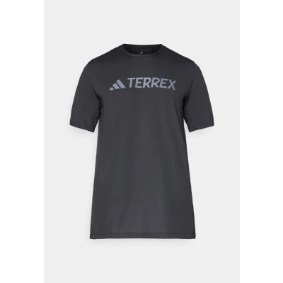 Abbildung von Adidas Terrex LOGO TECH Sport Tshirt, Herren, Größe: XXL, Black