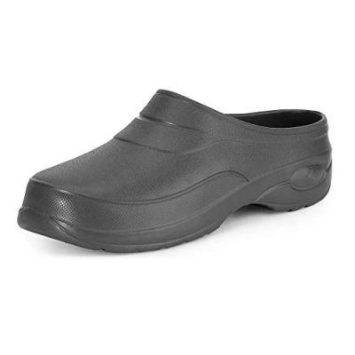 Abbildung von Ladeheid Damen und Herren leichte Eva Clogs Gartenclogs Gartenschuhe KL037 (Graphite, 38 EU)