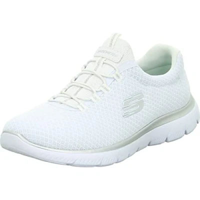 Abbildung von Skechers Damen Summits Sneaker, White Silver, 37.5 EU