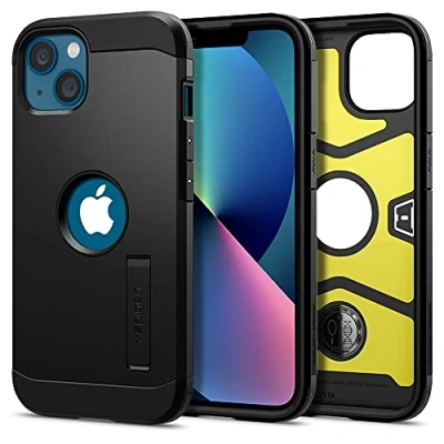 Abbildung von Spigen Slim Armor CS Hülle Kompatibel mit iPhone 13 Kartenfach Schwarz