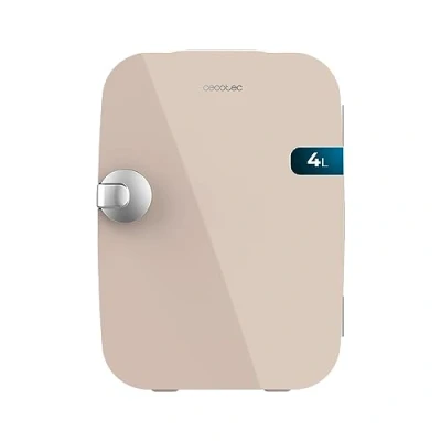Abbildung von Cecotec Mini Kühlschrank Bolero MiniCooling 4L Río Cream, Betrieb mit 12V 220V, Kompatibel Auto und Wohnwagen, Kühl Heizfunktion, Temperaturbereich 5 65º, Einfacher Transport.