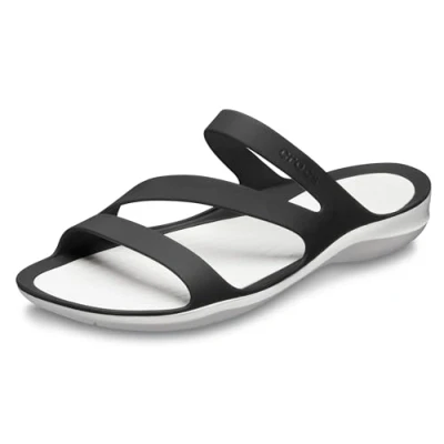 Abbildung von Crocs Herren Swiftwater Sandal W Sandalen, Black/White, 42/43 EU