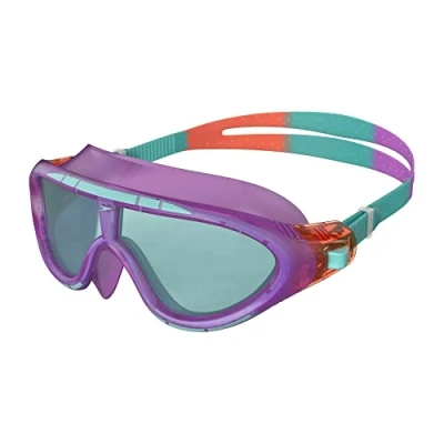 Abbildung von Speedo Junior Biofuse Rift Swimming Goggles Mask Anti Fog Easy Adjustment Leak , Orchid/Soft Coral/Peppermint, One Size