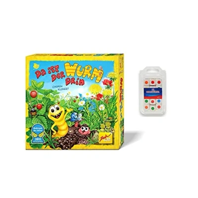 Abbildung von Zoch 601131835AMA Da ist der Wurm drin und 15 Holzfarbwürfel Kinderspiel des Jahres 2011 kinderleichtes gewitztes Würfel Beobachtungsspiel, ab 4 Jahren [Exklusiv bei Amazon]