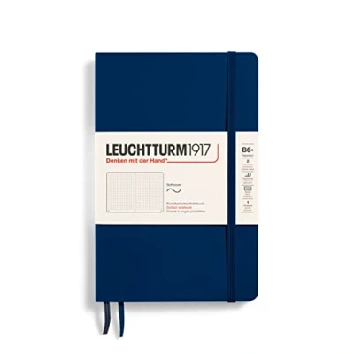 Abbildung von LEUCHTTURM1917 358318 Notizbuch Paperback (B6+), Softcover, 123 nummerierte Seiten, dotted, Marine