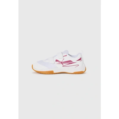Abbildung von Puma Varion II JR Unisex Handballschuh für Kinder, Größe: 30, White/lavender alert Schuhe