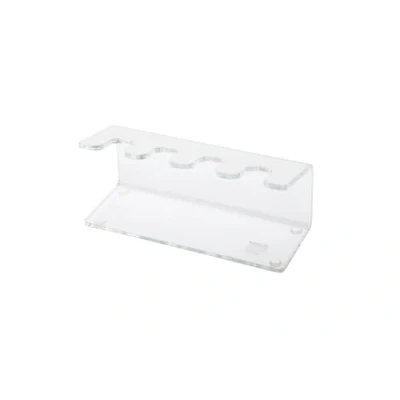 Abbildung von MAUL Stempelträger aus Acryl Organizer für 4 Stempel Ideal als Ordnungshelfer Schreibtisch, Regal und Büro Stempelhalter inkl. Haftnoppen rutschfesten Stand Transparent
