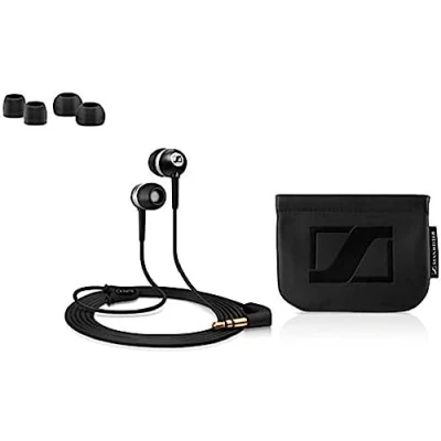 Abbildung von Sennheiser CX 300 II Precision In Ear Kopfhörer (1,2 m Kabellänge, 3,5 mm Klinkenstecker, Tragetasche, Earadapterset S/M/L) schwarz