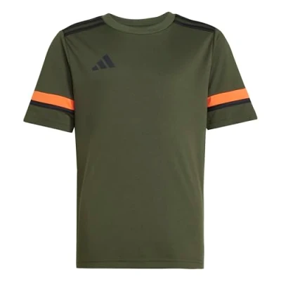 Abbildung von adidas Unisex Kinder SQUADRA25 Jersey Short Sleeve Kids, Night Cargo/Black/semi Impact orange, 9 10 Years