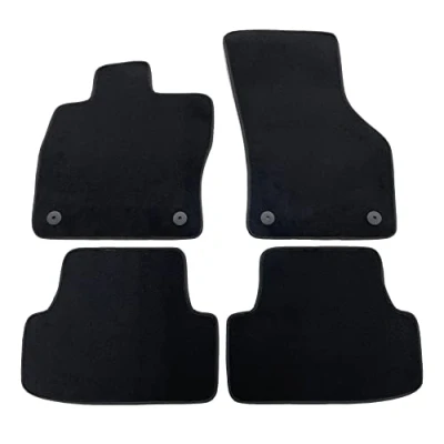 Abbildung von Fußmatten für VW Golf 7 VII 2012 2019 / 8 passgenau aus hochwertigem Velours, Schwarz